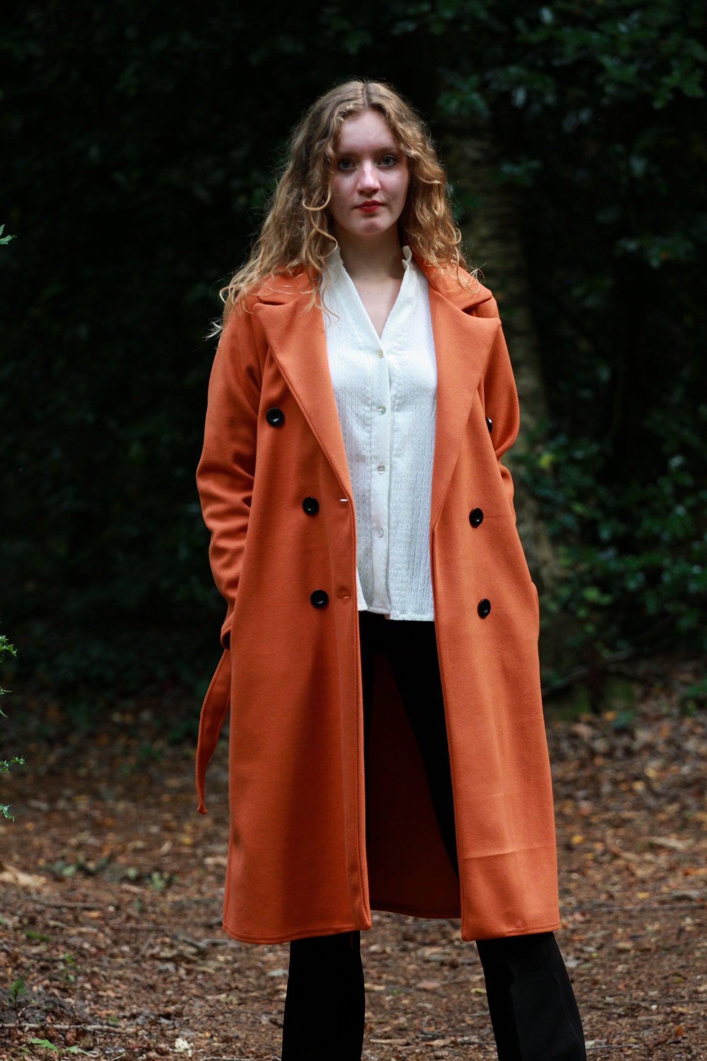 Trenchcoat met tailleriem Louise | sienna - Iristra