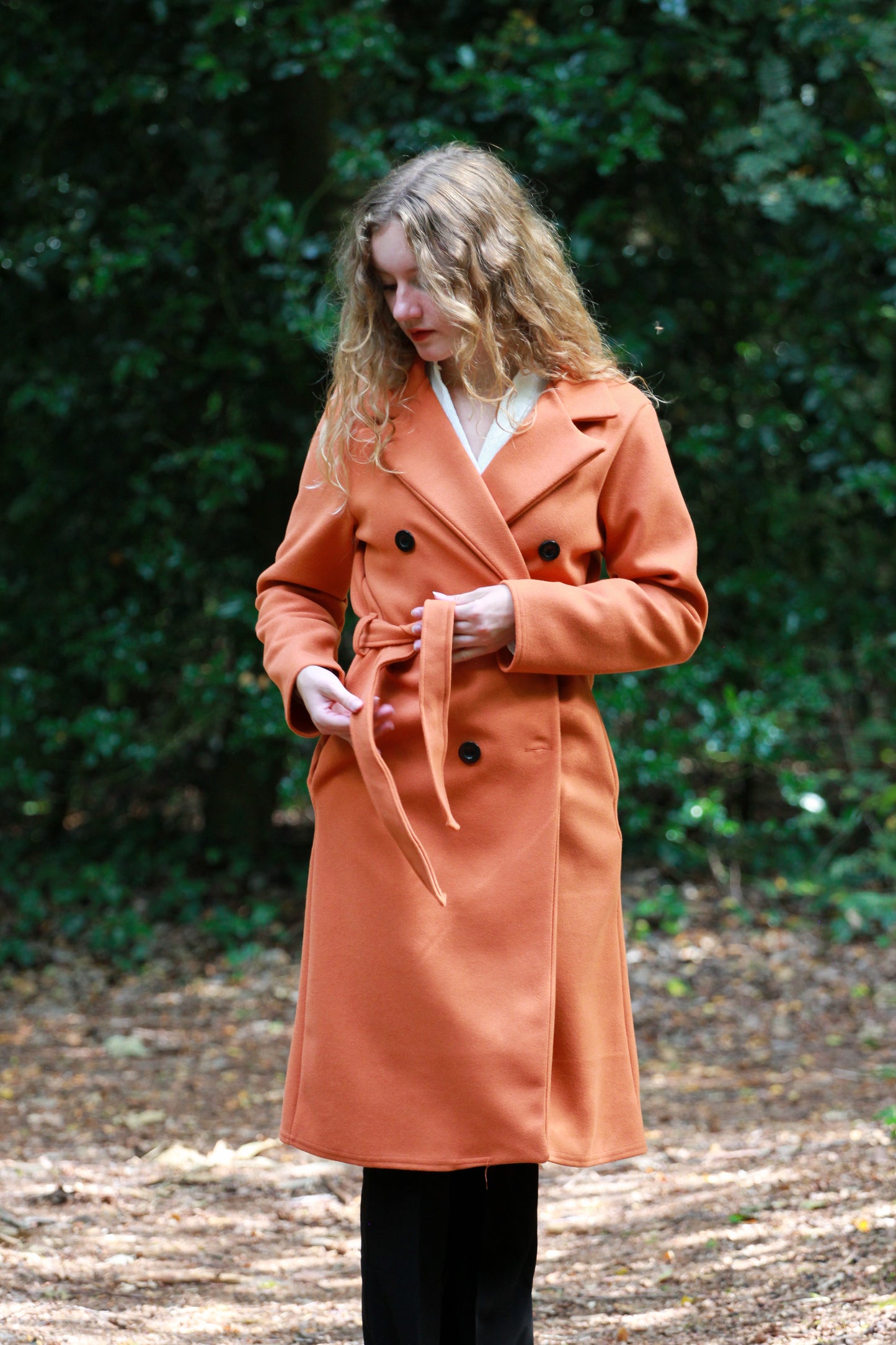 Trenchcoat met tailleriem Louise | sienna - Iristra
