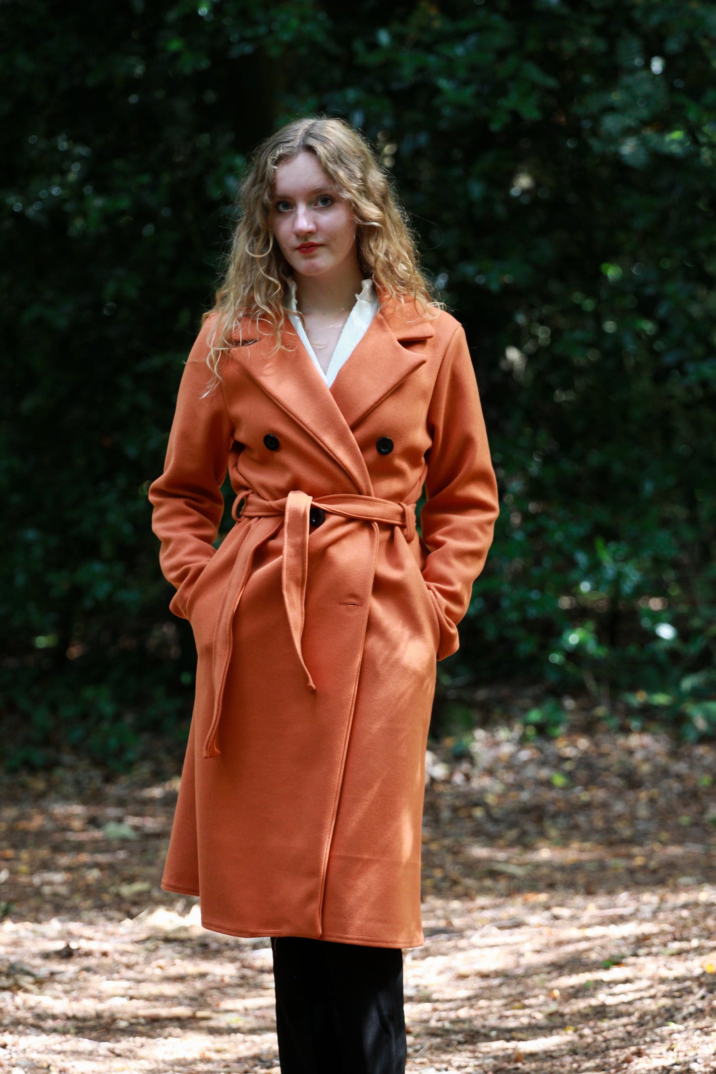 Trenchcoat met tailleriem Louise | sienna - Iristra
