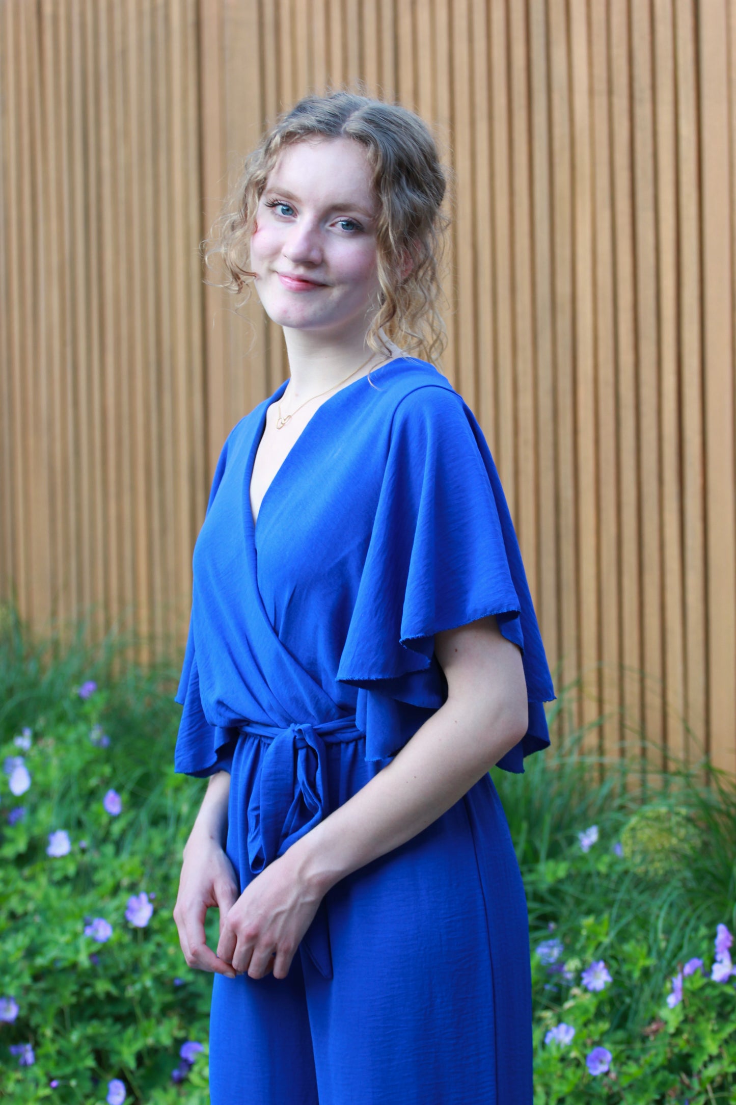 Lange jumpsuit Delphine | Koningsblauw - Iristra