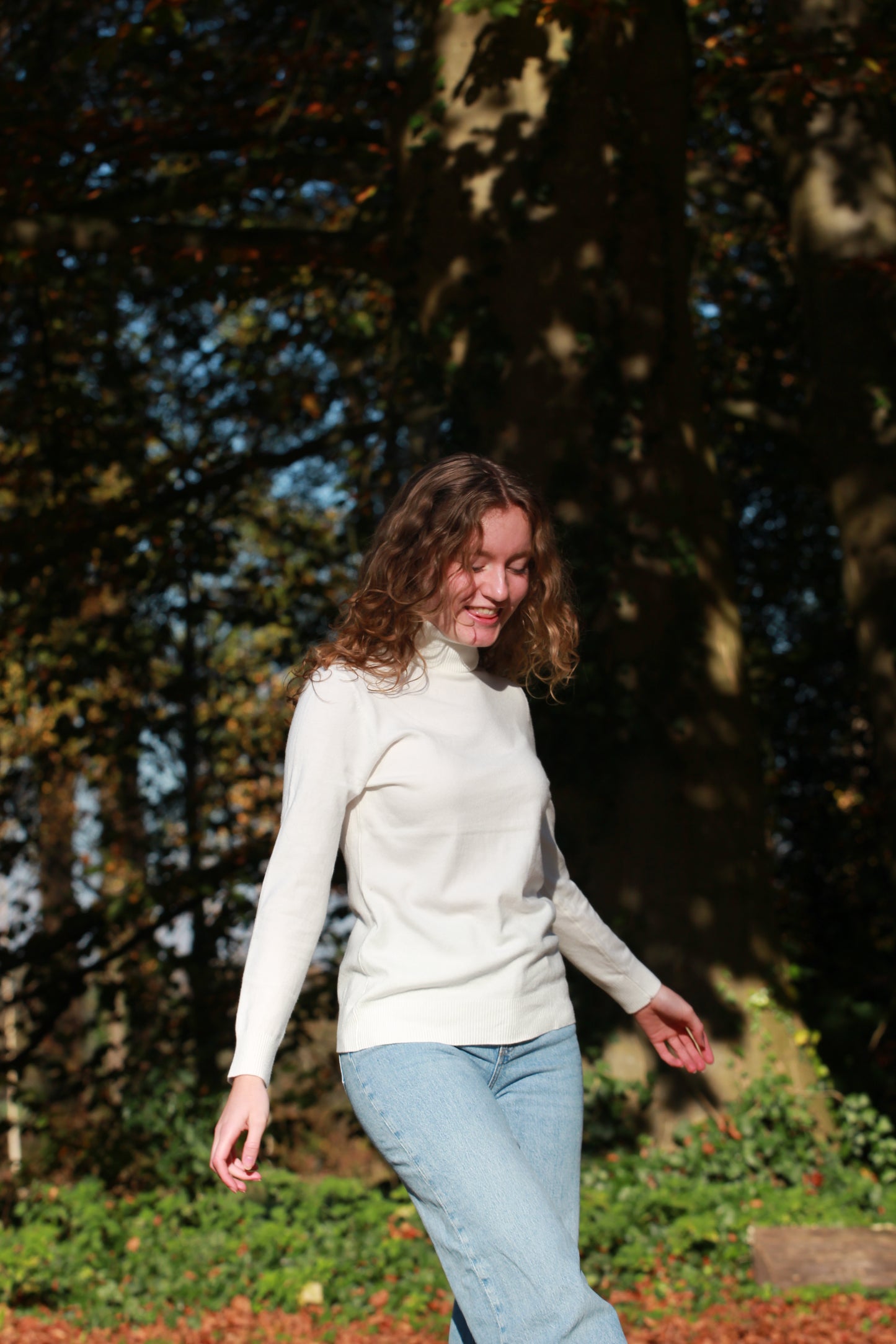 Witte coltrui dames lange mouwen