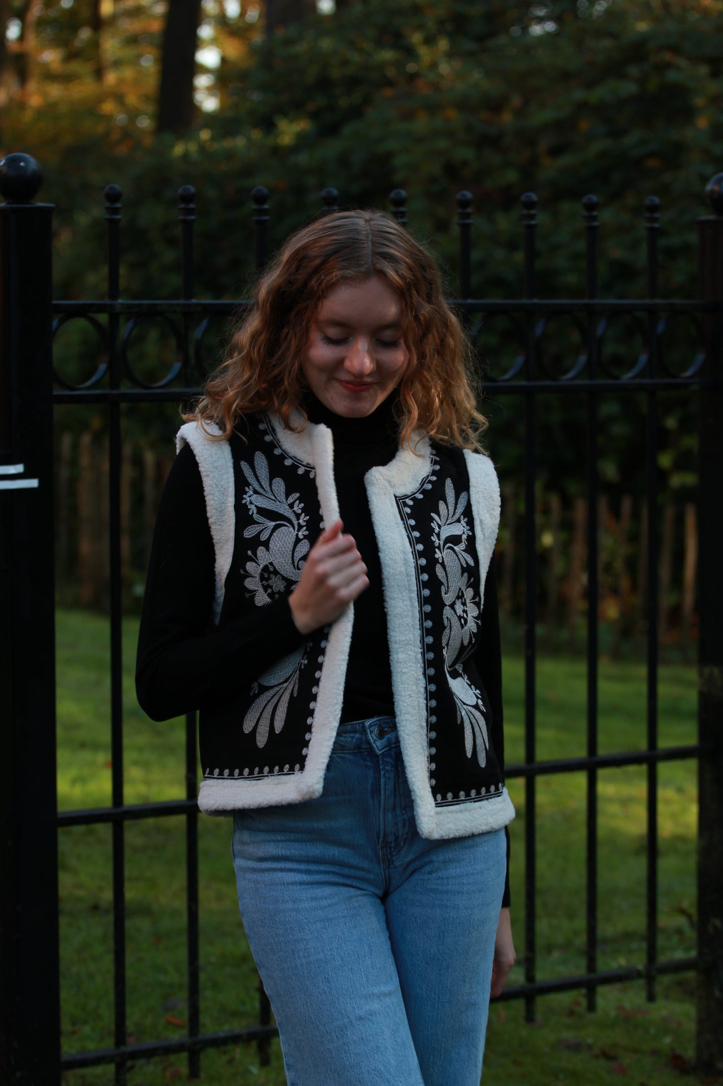 Coltrui en gilet setje | Zwart-wit - Iristra