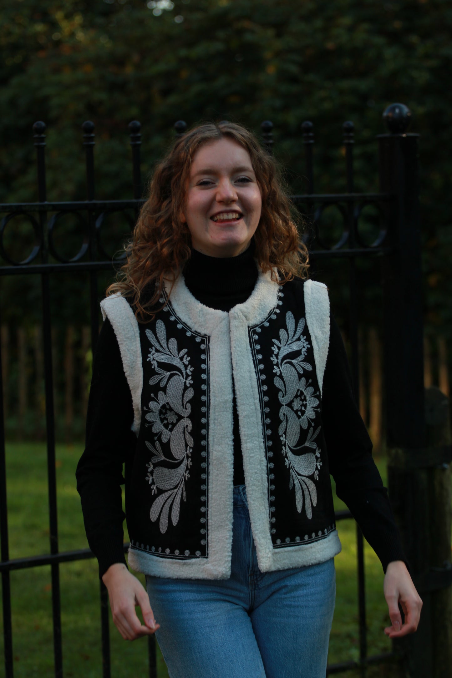 Coltrui en gilet setje | Zwart-wit - Iristra