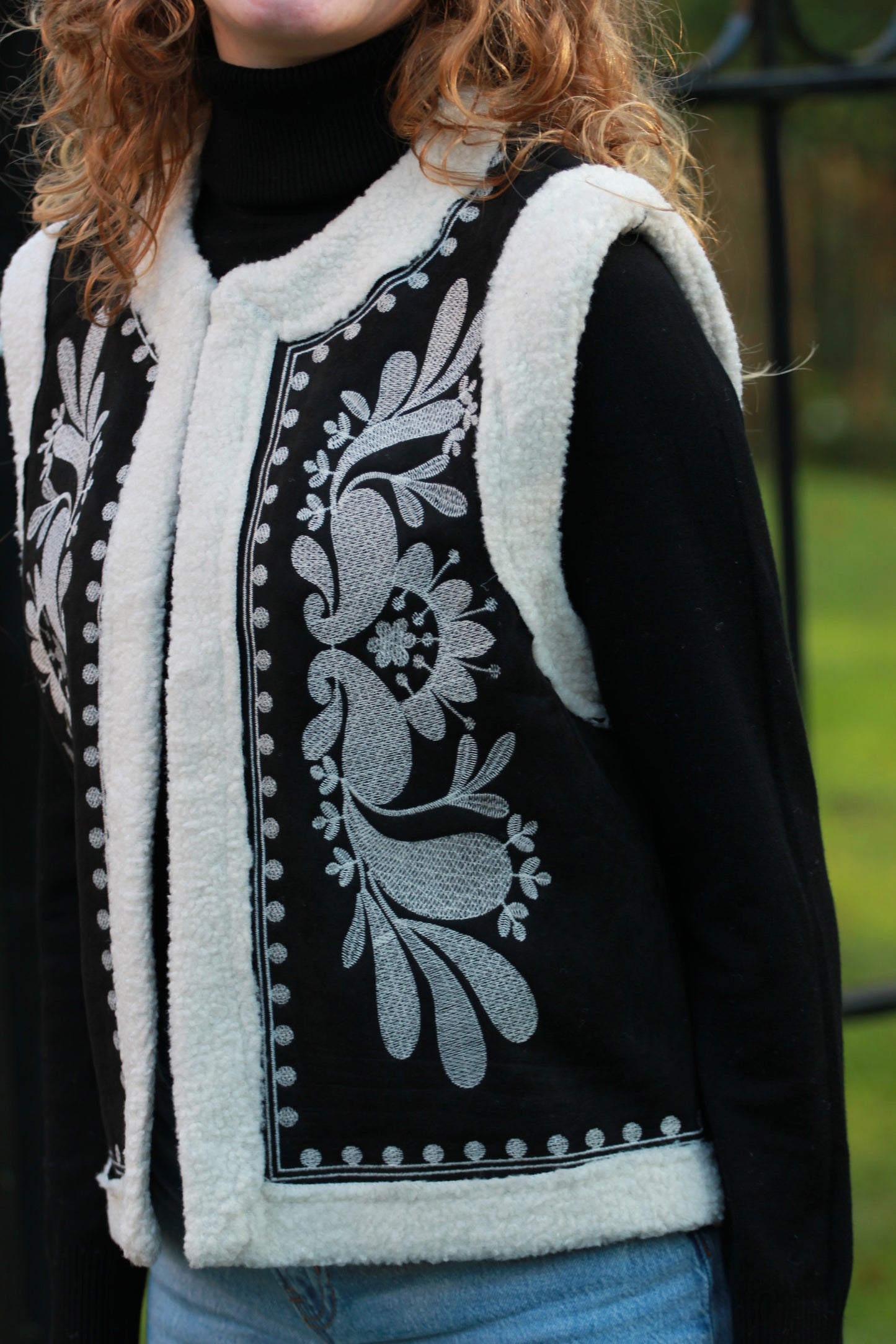 Coltrui en gilet setje | Zwart-wit - Iristra