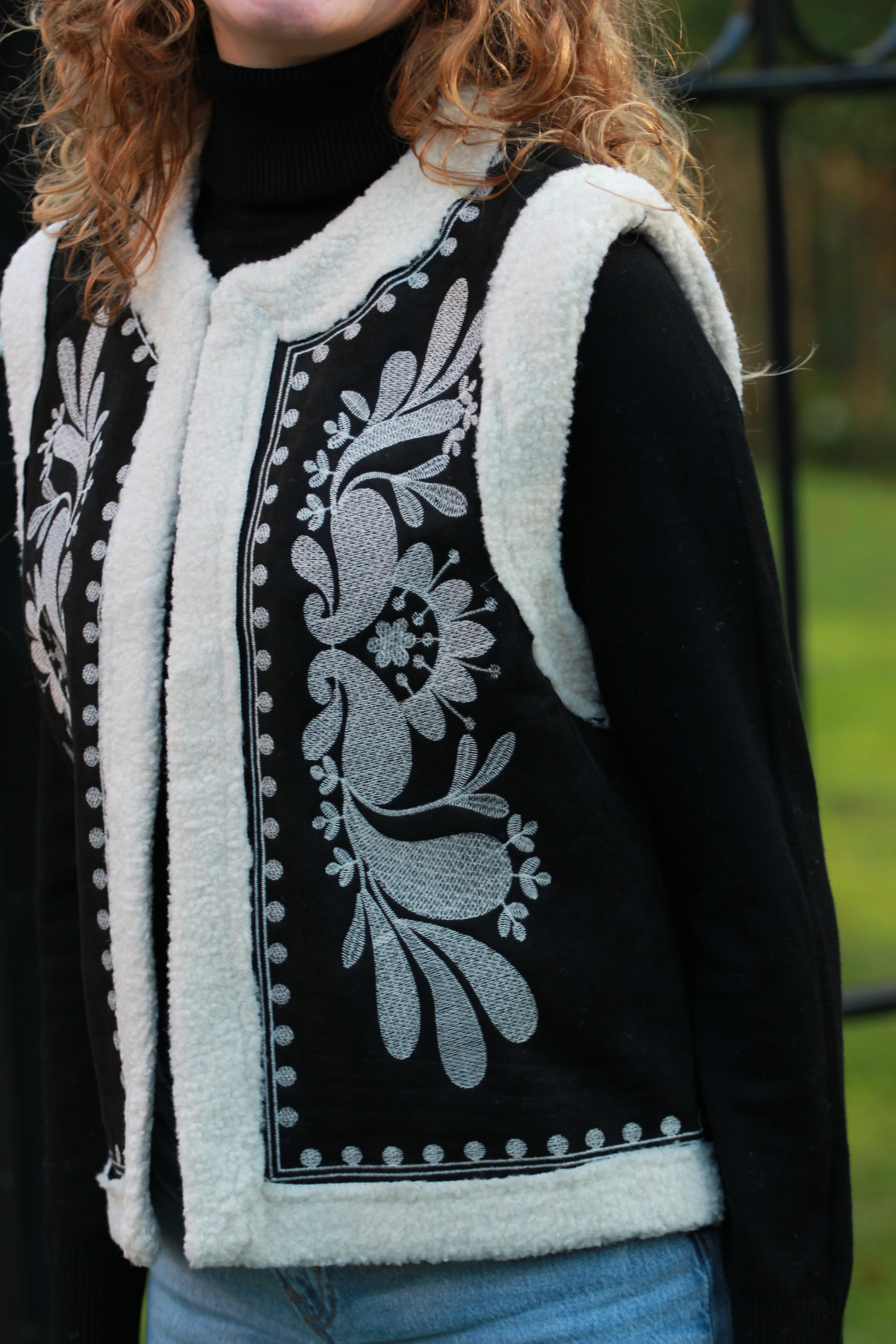 Coltrui en gilet setje | Zwart-wit - Iristra