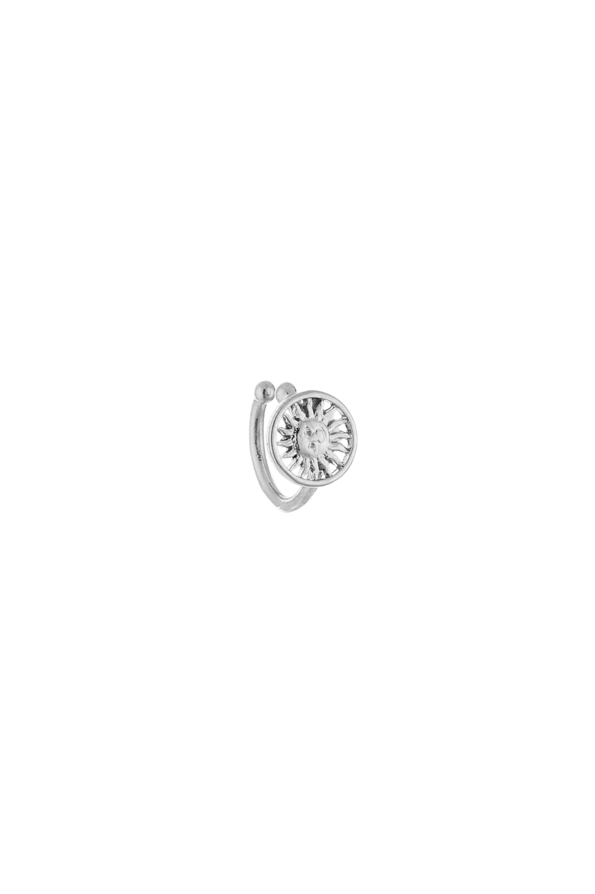 Quirine ear cuff met zon | zilver