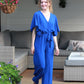 Lange jumpsuit Delphine | Koningsblauw