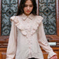 Ruffle blouse Saar | beige